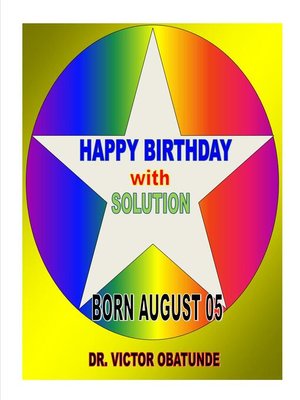 cover image of BORN AUGUST 05
